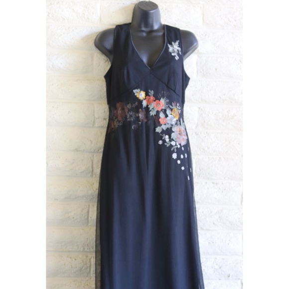Adrianna Papell | formal embroidered flower dress - Picture 2 of 6